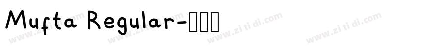 Mufta Regular字体转换